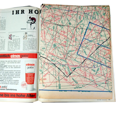 Burda Moden April 1989 vintage sewing pattern magazine cover with 1980s fashion designs and original pattern sheets