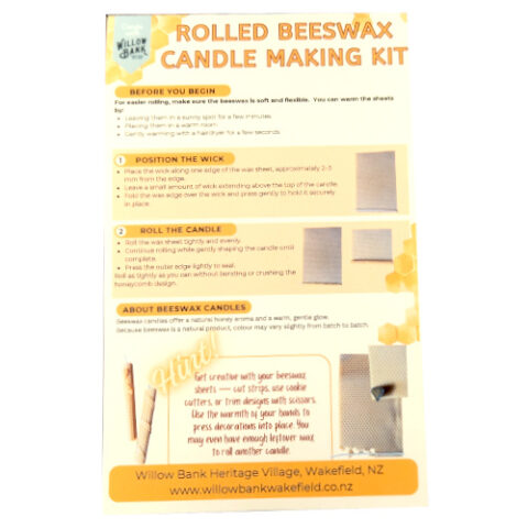 Natural rolled beeswax candle making kit with pure beeswax sheets and wicks for DIY candle crafting