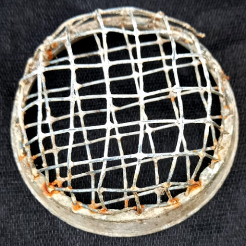 Vintage Metal Cage Flower Frog (GARD-005)