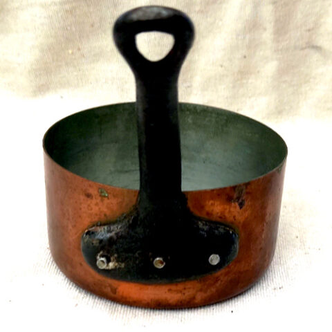 Vintage French Copper Saucepan 100mm (KIT-049)