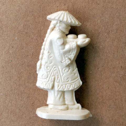 Vintage Margarine Figurine China Man Qing Dynasty (TY-052)