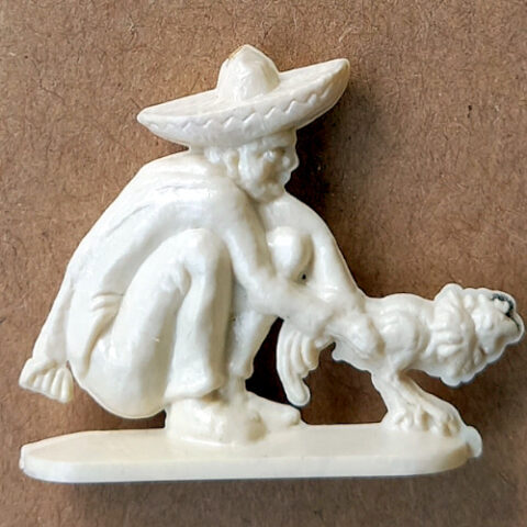 Vintage Margarine Figurine Mexican Holding a Rooster (TY-055)
