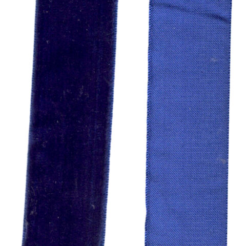 37mm Vintage Velvet Navy Blue (UB-042) Sold by the Meter