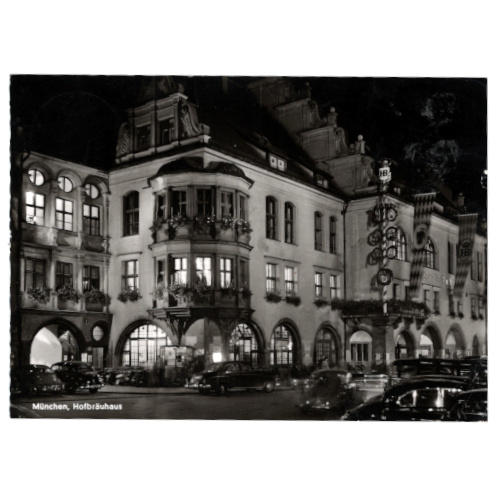 1960 postcard of Hofbräuhaus Munich Germany