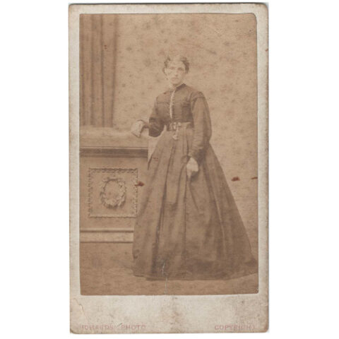 CdV of Woman Standing by Richards Bransty & Whitehaven (ANPH-090)