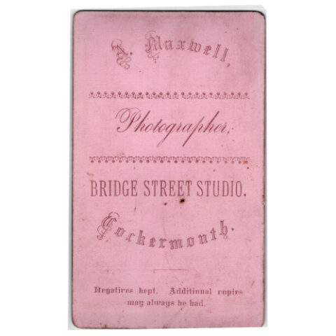 Antique CdV photograph portrait of a Victorian woman by A. Maxwell Cockermouth