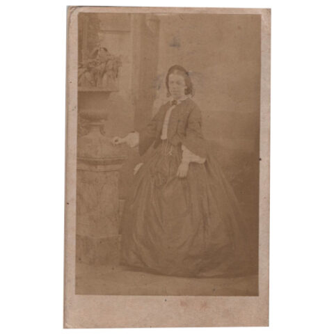 CdV of Woman Standing by Caldesi, Blanford & Co (ANPH-123)