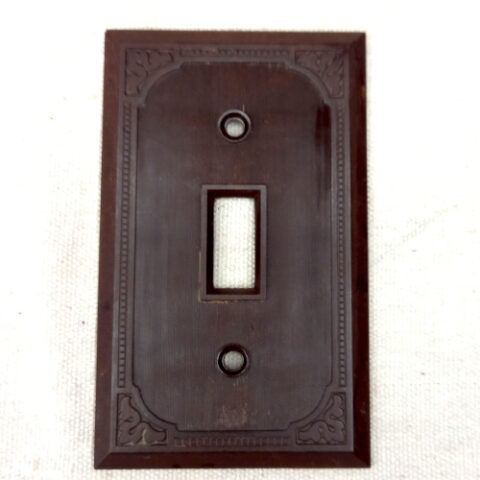 Art Deco Bakelite Switch Plate (ANTV-137)