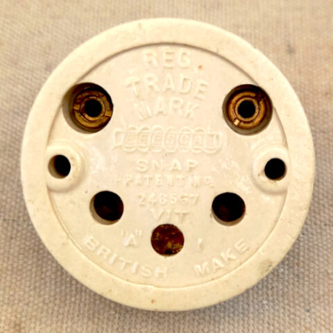 1920s Bakelite ceramic rocker light switch by Efesca Ace