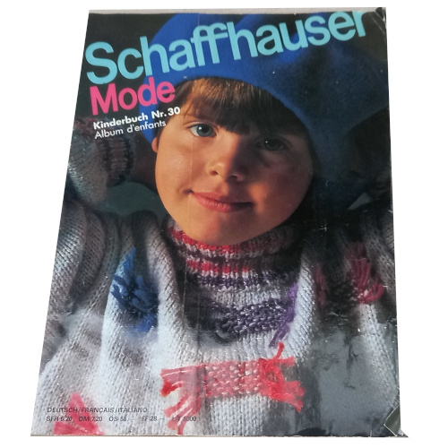 Schaffhauser Mode Nr. 30 vintage knitting booklet with 52 patterns in German French and Italian