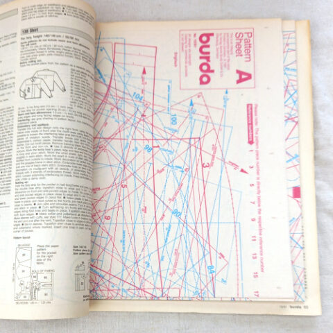 Burda October 1991 sewing pattern magazine featuring vintage clothing designs and patterns