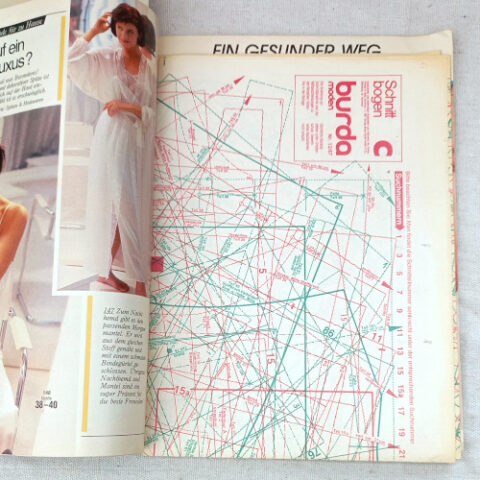 Burda Sewing Made Easy 1987 pattern book with beginner-friendly clothing sewing designs