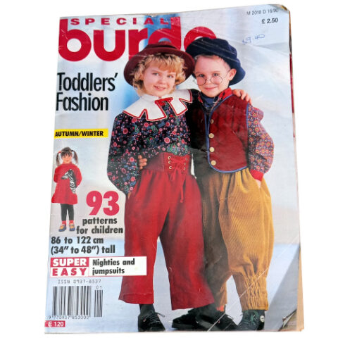 BURDA Special Toddlers’ Fashion 1993 with Sewing Pattern 86 to 122cm (BKSP-042)