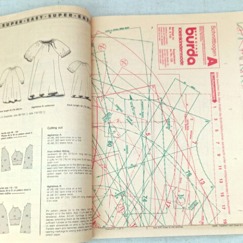 Burda Special 1993 toddler sewing pattern book with super easy children's clothing designs in sizes 86 to 122 cm