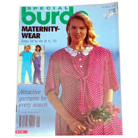 BURDA Maternity-Wear with Sewing Patterns Sizes 8 to 18 (BKSP-043)