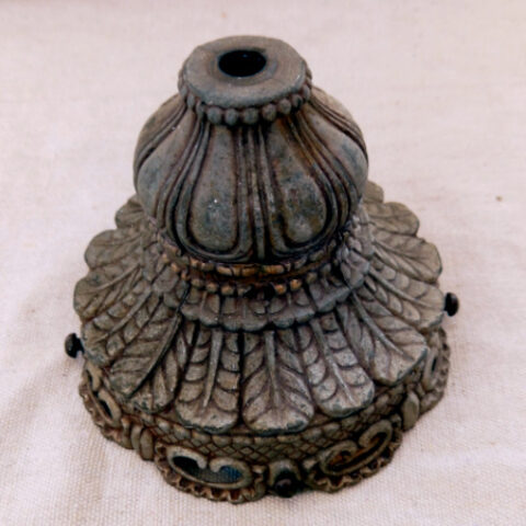 Vintage Ornate Metal Lamp Shade Holder (LAMP-059)