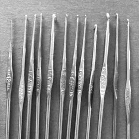 2.25mm Vintage Steel Crochet Hook SUN No. 0 (CHNN-001)