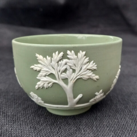 Vintage Wedgwood Green Jasperware Bowl (ANCP-015)