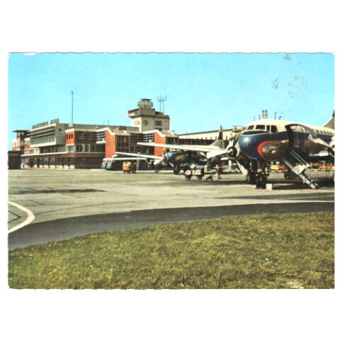 1963 Postcard of Rhein-Main-Flughafen Frankfurt (ANPC-010)