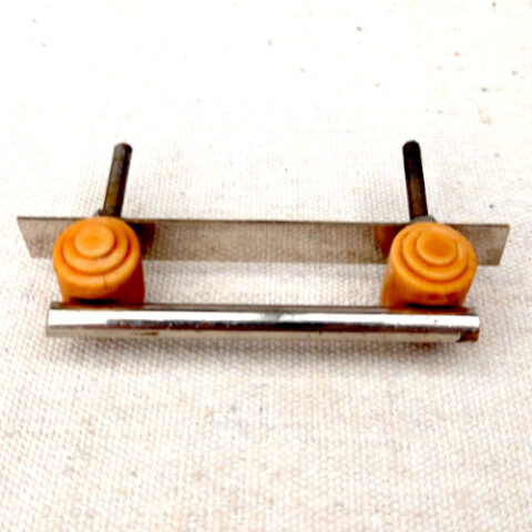 Art Deco Chrome & Cream Bakelite Pull Handle C/C=60mm (ANTR-094)