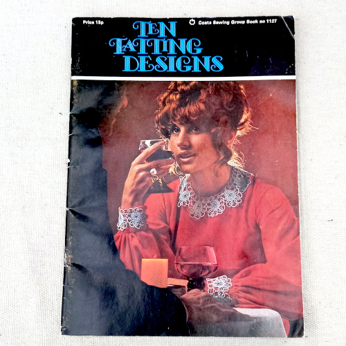 1971 Ten Tatting Designs Coats Sewing Group Book No 1127 vintage tatting pattern booklet cover