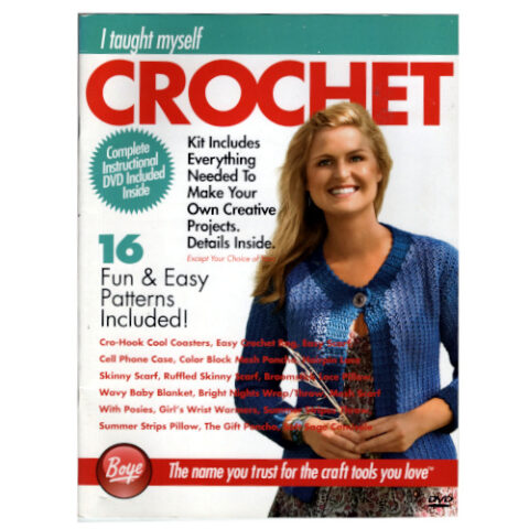 Boye I Taught Myself Crochet Kit with DVD Instructions for Beginners (BKCR-112)