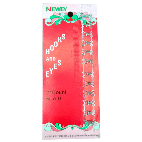 Newey Hooks & Eyes Size 0 by Newey Goodman sewing fasteners
