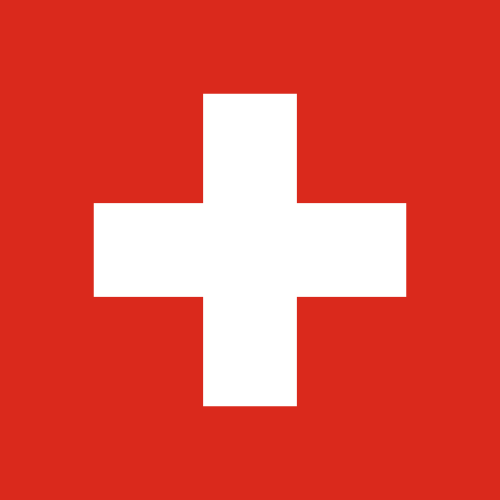 Swiss flag red flag with white cross symbol representing Switzerland national identity