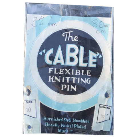 3.25mm Vintage THE CABLE Flexible Knitting Pin (KNIT-011)