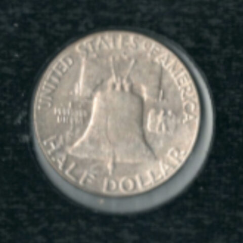 1948 Benjamin Franklin Silver Half Dollar silver coin with certificate of authenticity