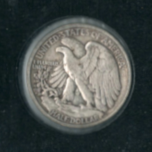 1938 Walking Liberty Silver Half Dollar silver coin with accompanying certificate