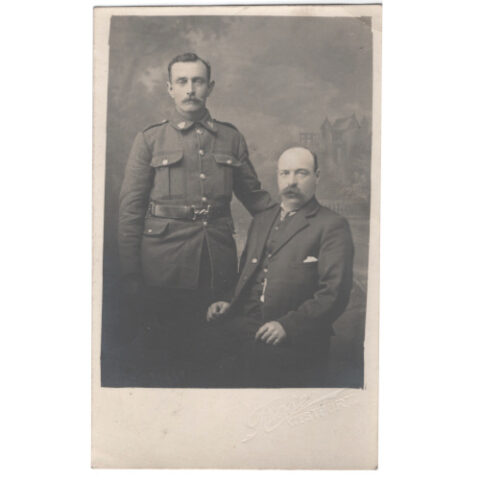 WWI RPPC of Soldier and Father by Rose Westport (ANCP-018)