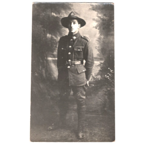 Vintage RPPC of Soldier by Frank Duncan & Co Auckland (ANCP-019)