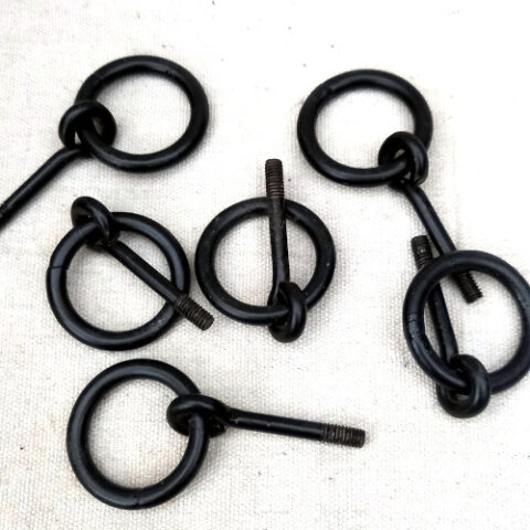 40mm wrought iron ring pull for cabinets, drawers and furniture restoration.