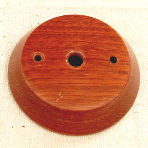 Vintage Wooden Mounting Block 84/64mm Round for Lamp (ANTV-144)`