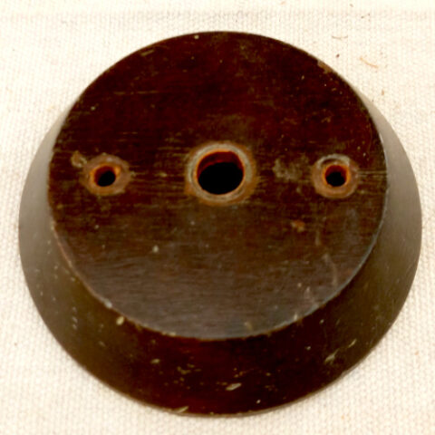 Vintage Wooden Mounting Block 85/65mm Round for Lamp (ANTV-145)