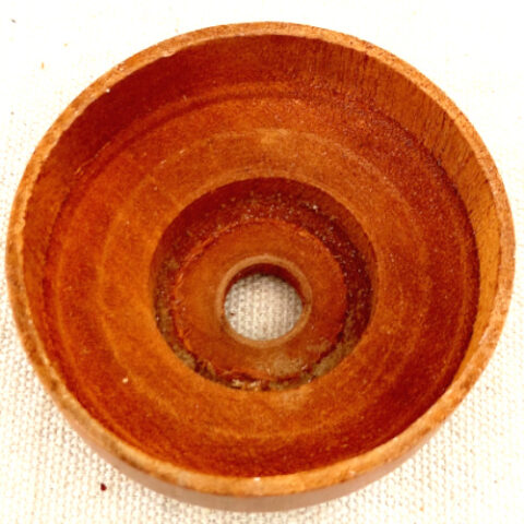 Vintage 70mm round wooden lamp ceiling rose for light fittings