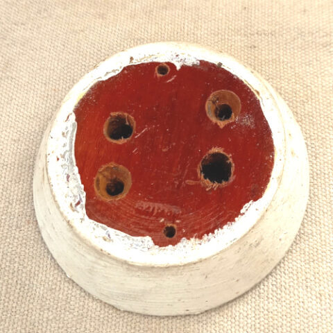 Vintage Wooden Mounting Block 75/57mm Round (ANTV-154)