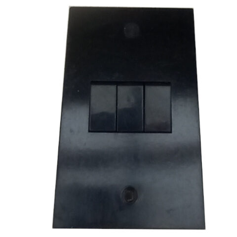 Vintage Black PDL Triple Switch 283/I (ANTV-161)