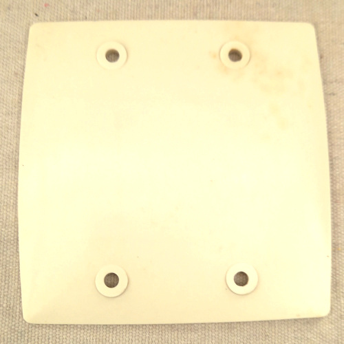 Vintage PDL 60 Series blank cover plate for covering unused electrical wall box openings.