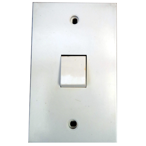 Vintage White PDL Single Switch 281/I retro white single light switch