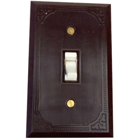 Art Deco Bakelite Rocker Light Switch by PDL (ANTV-168)