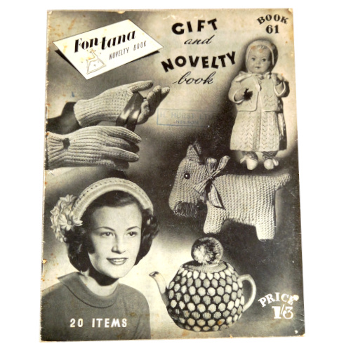 Vintage Fontana Novelty Book No. 61 with 20 knitting patterns