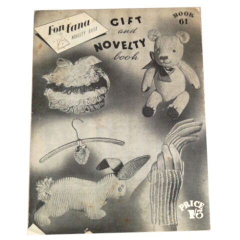 Vintage Fontana Novelty Book No. 61 with 20 knitting patterns