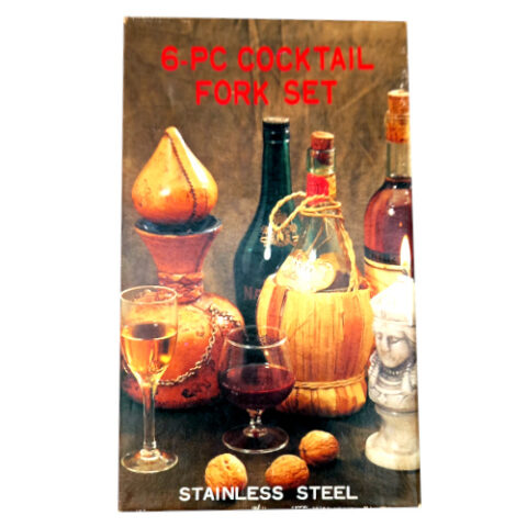 Vintage retro cocktail forks in original packet