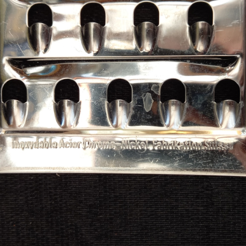 Swiss double sided stainless steel rösti grater with coarse grater and vegetable slicer