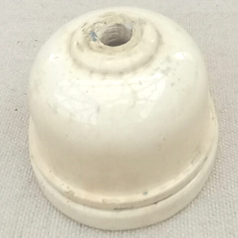 1920s Vintage Vitreous Ceramic Ceiling Rose (LAMP-084)