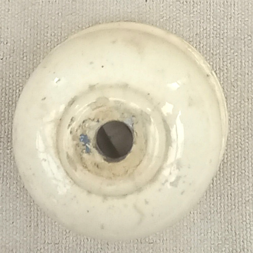 1920s vintage vitreous ceramic ceiling rose with ornate antique architectural design