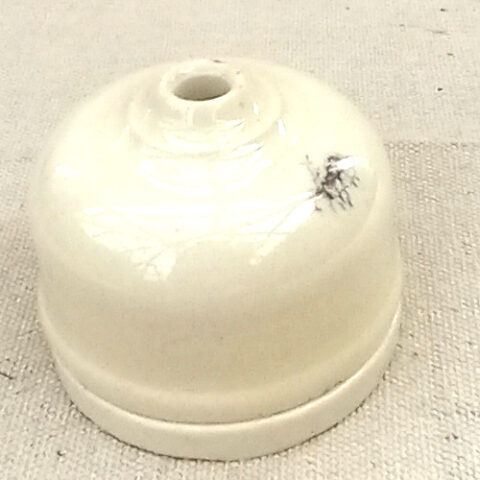 1920s Vitreous V.S.M. English China Ceramic Ceiling Rose (LAMP-085)