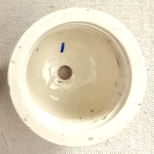 1920s vitreous ceramic ceiling rose marked V.S.M. English China on underside